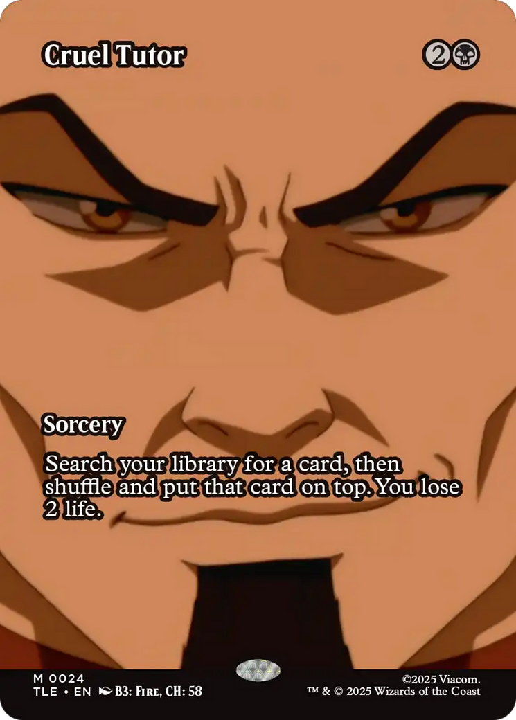 Cruel Tutor (Borderless) [Avatar: The Last Airbender: Eternal-Legal] | Gamers Paradise