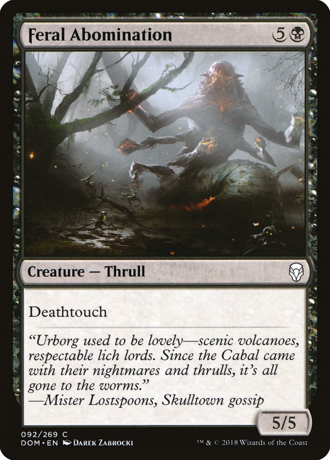 Feral Abomination [Dominaria] | Gamers Paradise