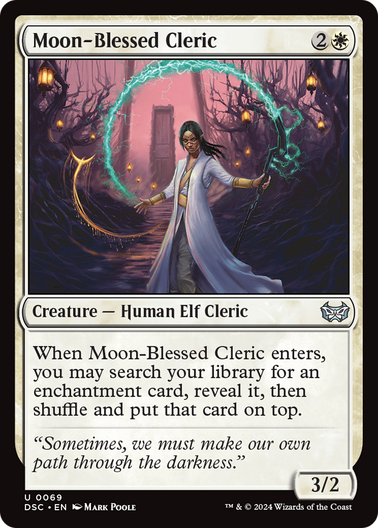 Moon-Blessed Cleric [Duskmourn: House of Horror Commander] | Gamers Paradise