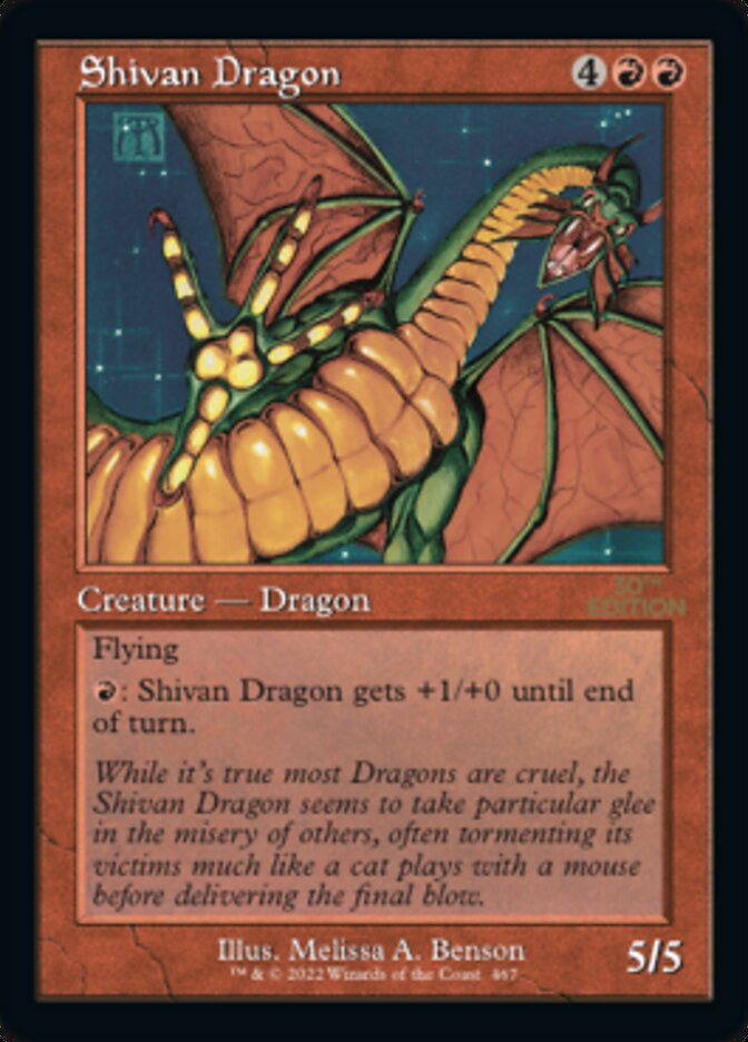 Shivan Dragon (Retro) [30th Anniversary Edition] | Gamers Paradise