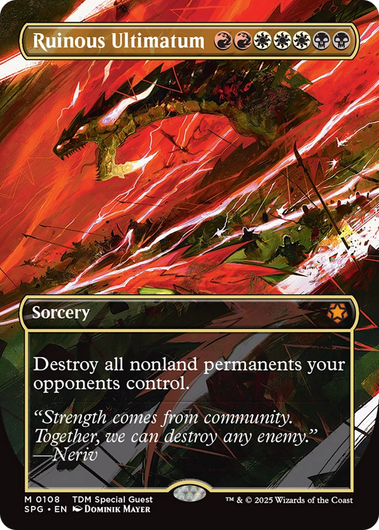 Ruinous Ultimatum (Borderless) [Tarkir: Dragonstorm Special Guests] | Gamers Paradise