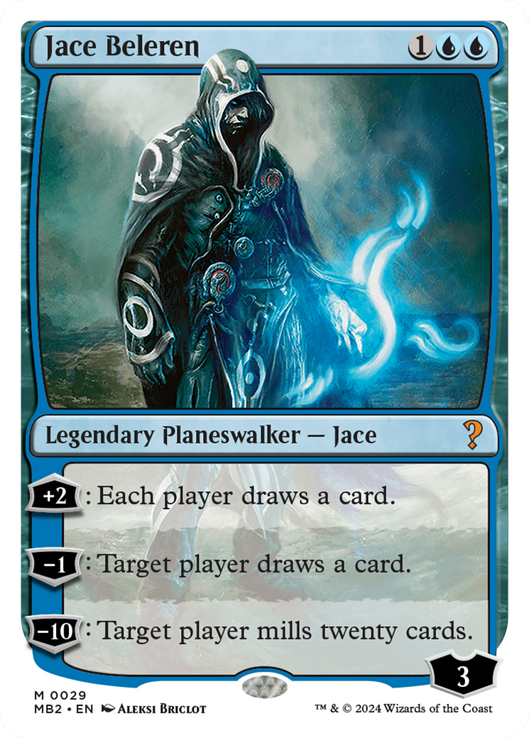 Jace Beleren (White Border) [Mystery Booster 2] | Gamers Paradise