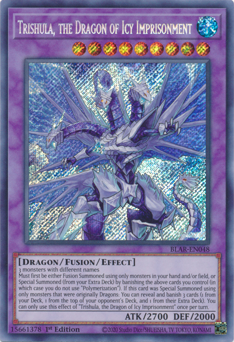 Trishula, the Dragon of Icy Imprisonment [BLAR-EN048] Secret Rare | Gamers Paradise