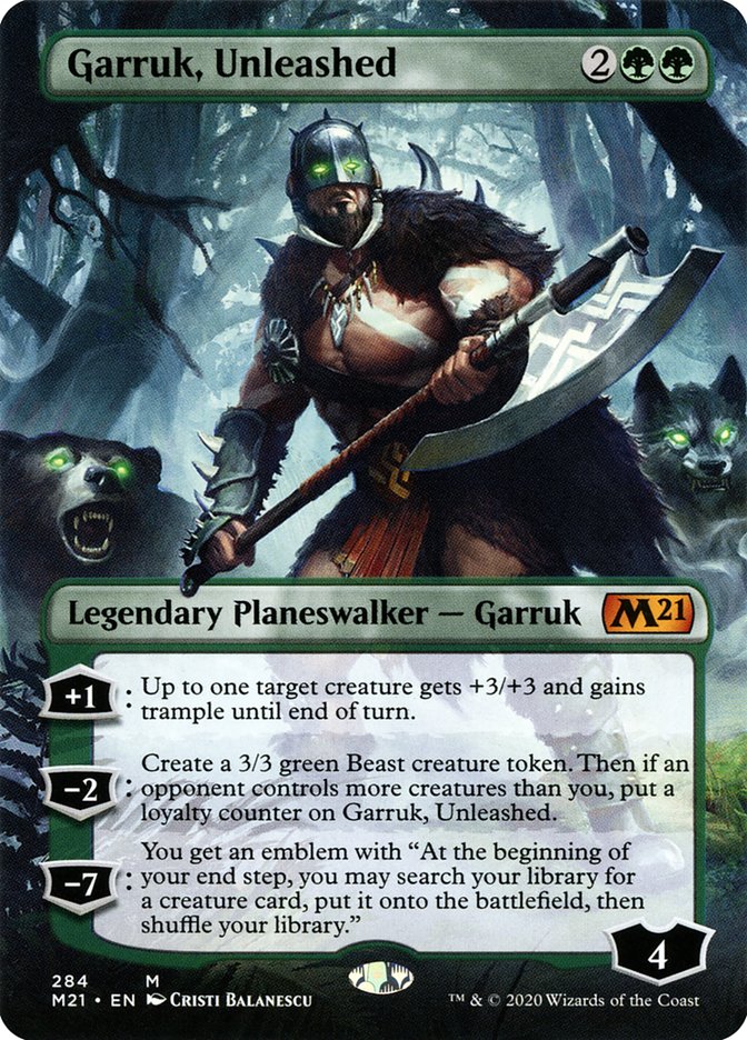 Garruk, Unleashed (Borderless) [Core Set 2021] | Gamers Paradise