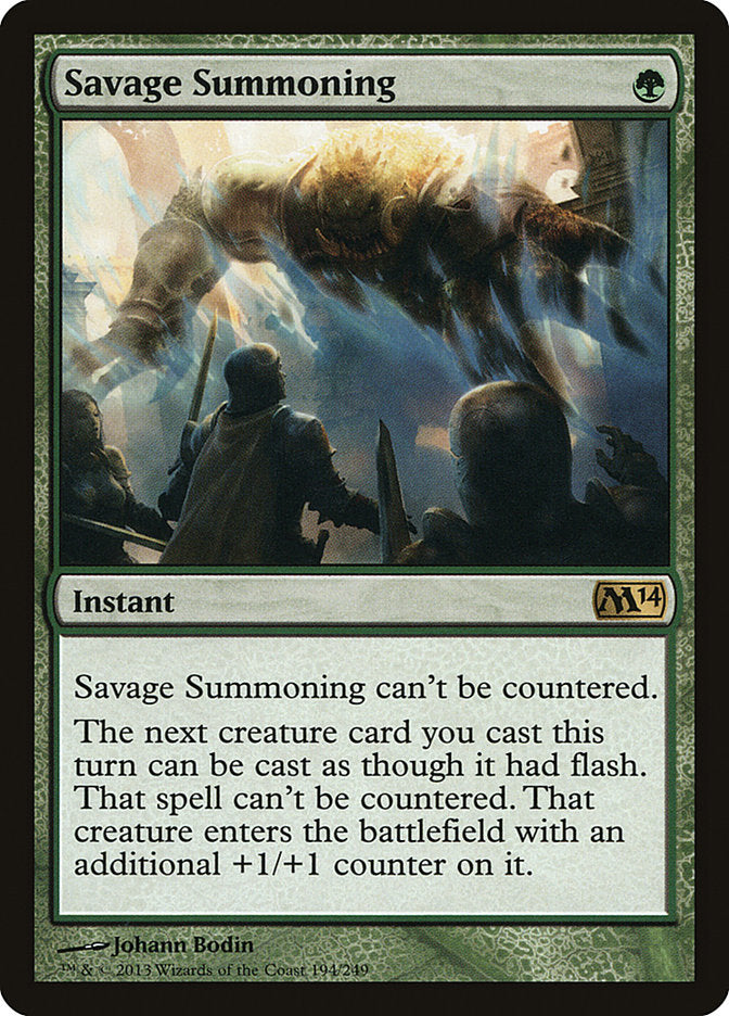 Savage Summoning [Magic 2014] | Gamers Paradise