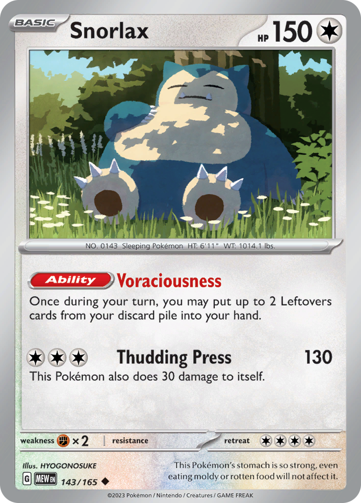 Snorlax (143/165) [Scarlet & Violet: 151] | Gamers Paradise