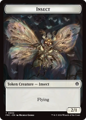 Warrior // Insect Double-Sided Token [Reality Fracture Commander Tokens] | Gamers Paradise