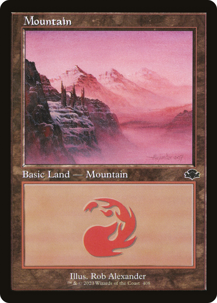 Mountain (408) (Retro) [Dominaria Remastered] | Gamers Paradise