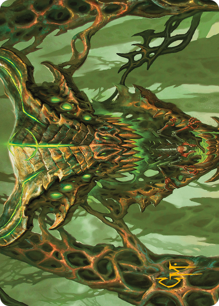 Colossal Dreadmask Art Card (Gold-Stamped Signature) [Modern Horizons 3 Art Series] | Gamers Paradise