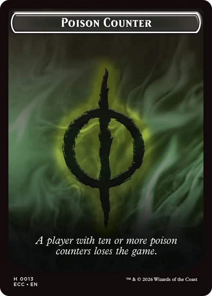 Saproling // Poison Counter Double-Sided Token [Lorwyn Eclipsed Tokens] | Gamers Paradise