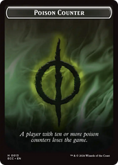 Saproling // Poison Counter Double-Sided Token [Lorwyn Eclipsed Tokens] | Gamers Paradise