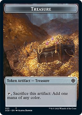Treasure // Treasure Double-Sided Token [Starter Commander Decks] | Gamers Paradise