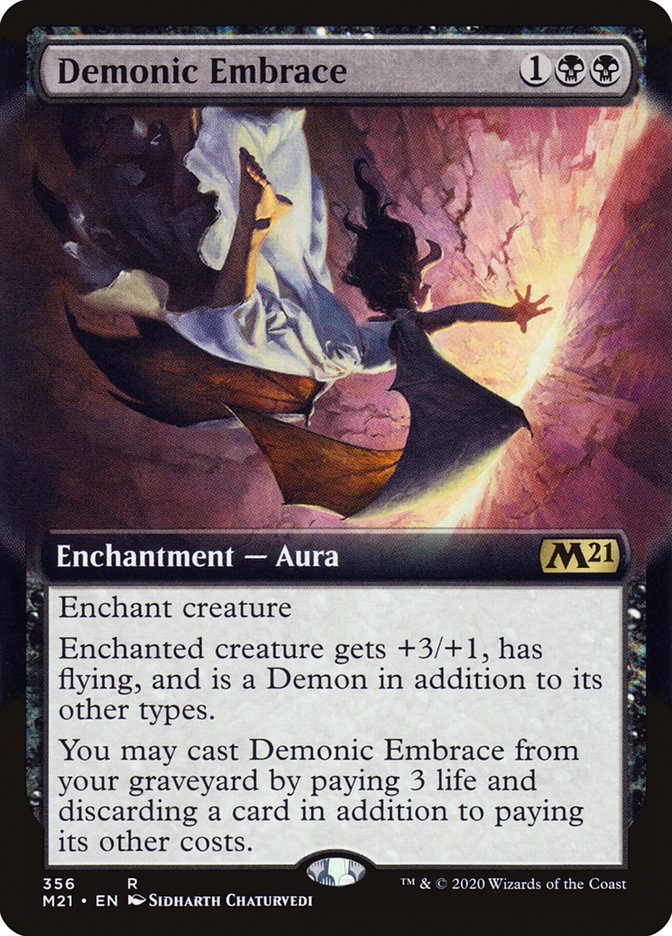 Demonic Embrace (Extended Art) [Core Set 2021] | Gamers Paradise
