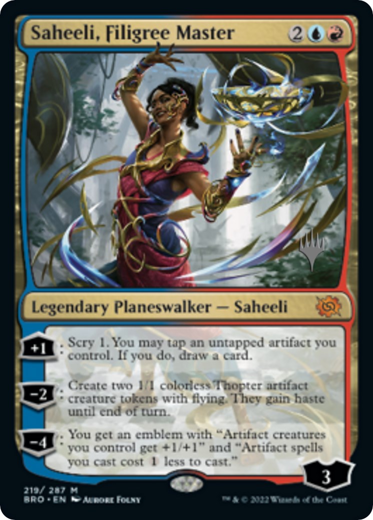 Saheeli, Filigree Master (Promo Pack) [The Brothers' War Promos] | Gamers Paradise