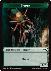 Insect (0012) // Spider Double-Sided Token [Duskmourn: House of Horror Commander Tokens] | Gamers Paradise