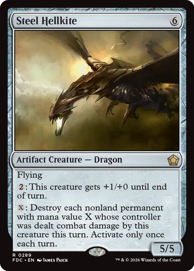 Steel Hellkite [Foundations Commander] | Gamers Paradise