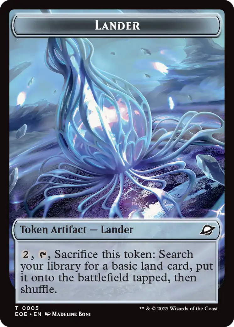 Drone // Lander (0005) Doubled-Sided Token [Edge of Eternities Tokens] | Gamers Paradise