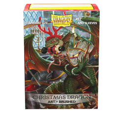 Dragon Shield: Standard 100ct Brushed Art Sleeves - Christmas Dragon (2020) | Gamers Paradise