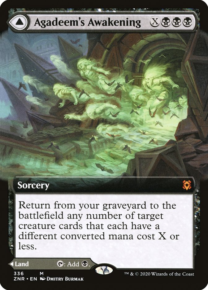 Agadeem's Awakening // Agadeem, the Undercrypt (Extended Art) [Zendikar Rising] | Gamers Paradise