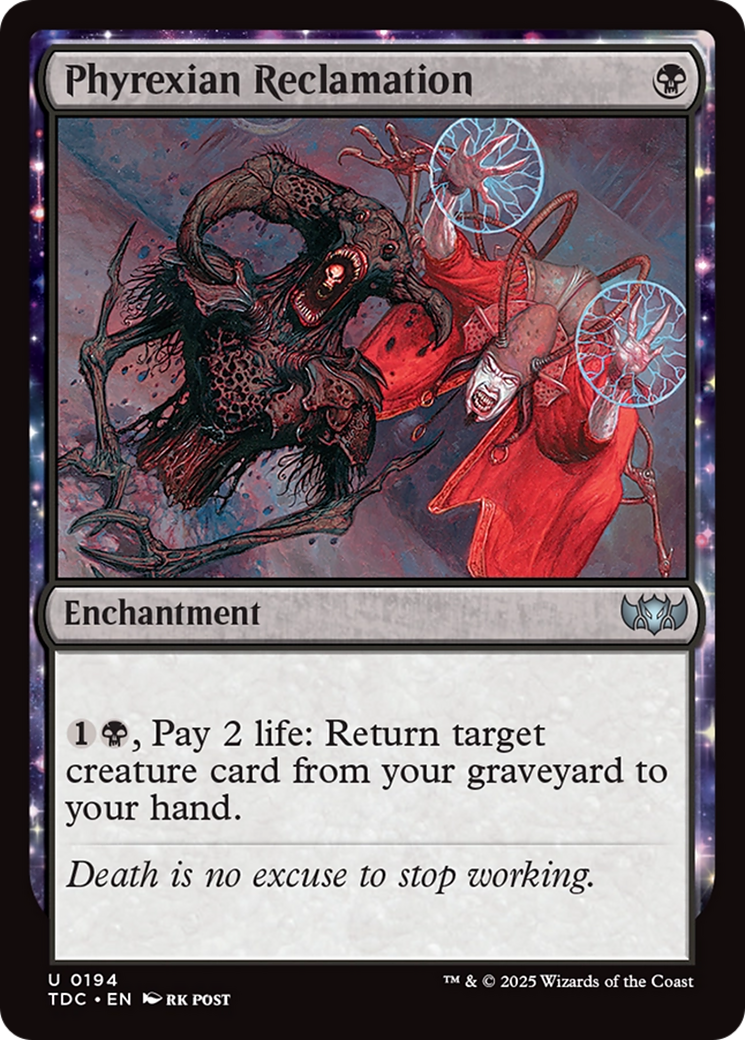 Phyrexian Reclamation [Tarkir: Dragonstorm Commander] | Gamers Paradise
