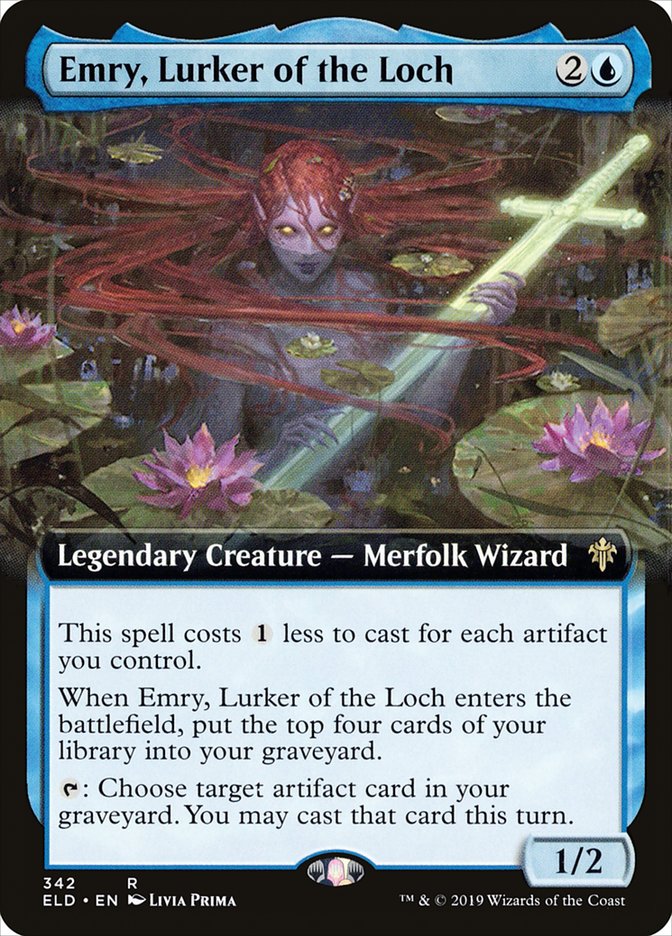 Emry, Lurker of the Loch (Extended Art) [Throne of Eldraine] | Gamers Paradise