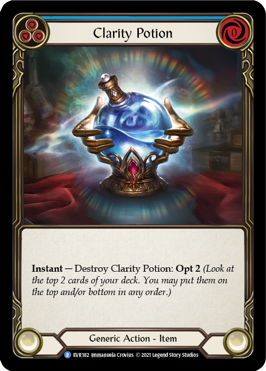 Clarity Potion [EVR182] (Everfest)  1st Edition Cold Foil | Gamers Paradise