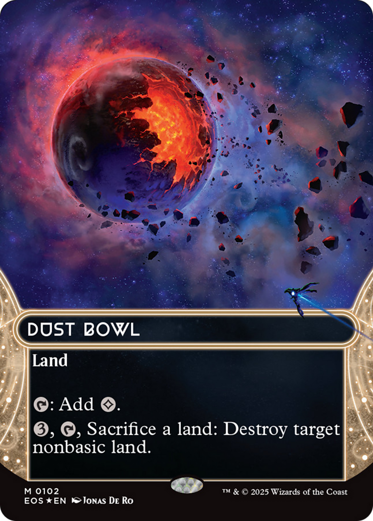 Dust Bowl (0102) (Borderless) (Galaxy Foil) [Edge of Eternities: Stellar Sights] | Gamers Paradise
