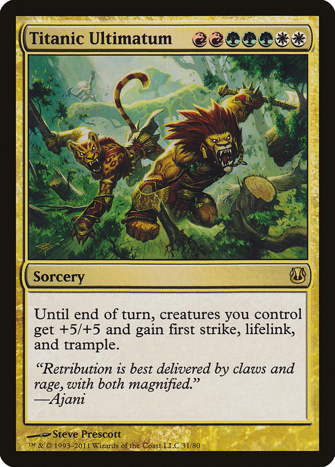 Titanic Ultimatum [Duel Decks: Ajani vs. Nicol Bolas] | Gamers Paradise