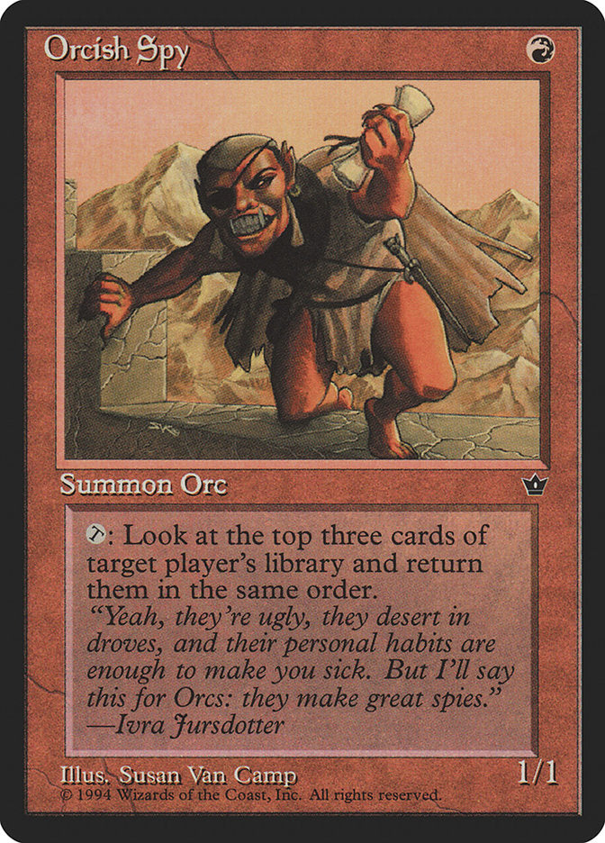 Orcish Spy (Susan Van Camp) [Fallen Empires] | Gamers Paradise
