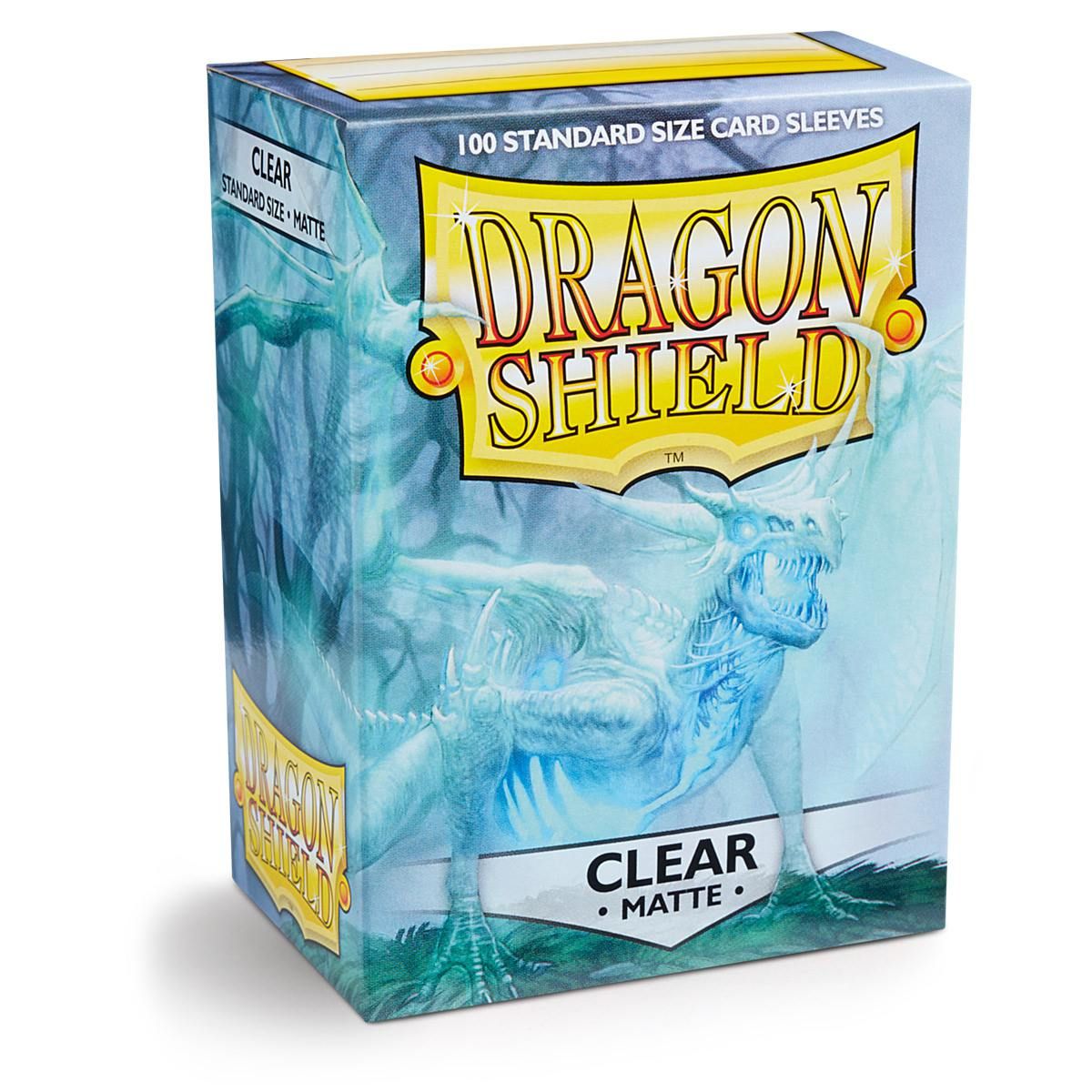 Dragon Shield: Standard 100ct Sleeves - Clear (Matte) | Gamers Paradise