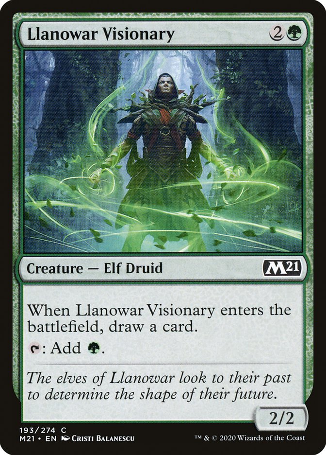 Llanowar Visionary [Core Set 2021] | Gamers Paradise