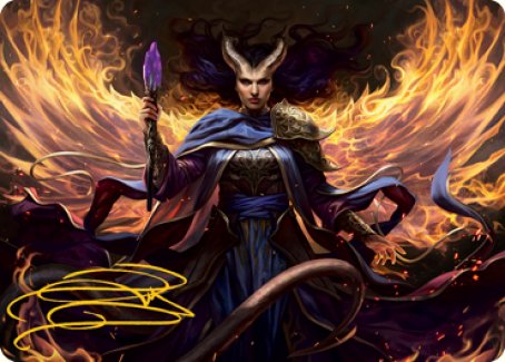 Farideh, Devil's Chosen Art Card (Gold-Stamped Signature) [Dungeons & Dragons: Adventures in the Forgotten Realms Art Series] | Gamers Paradise