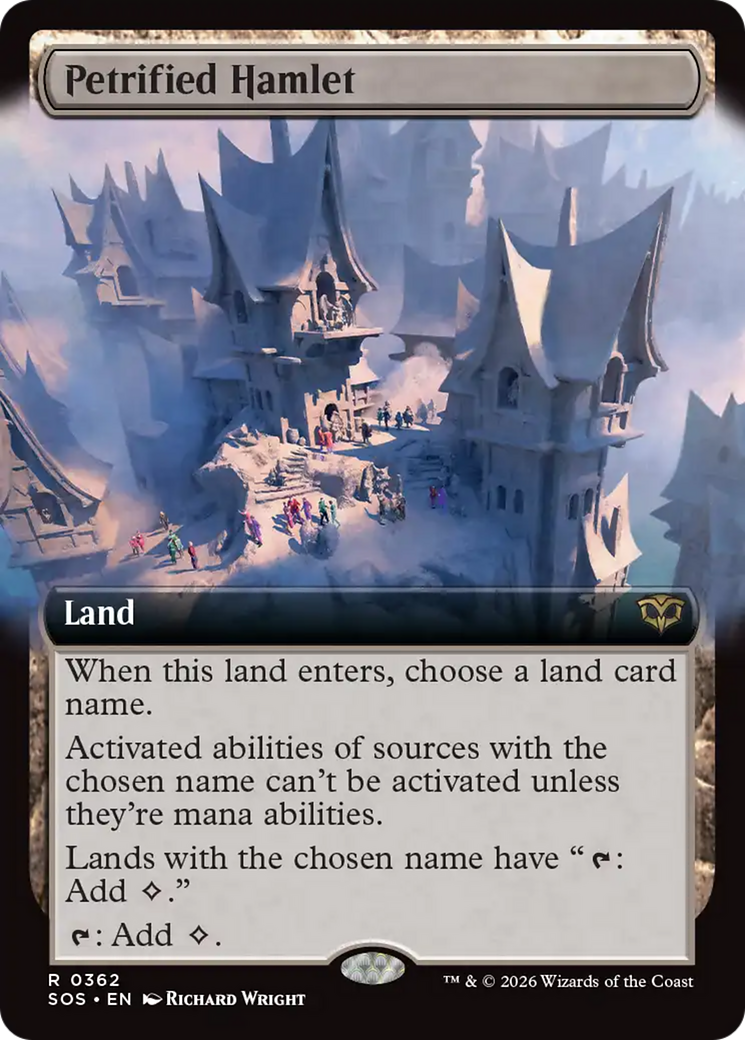 Petrified Hamlet (Extended Art) [Secrets of Strixhaven] | Gamers Paradise