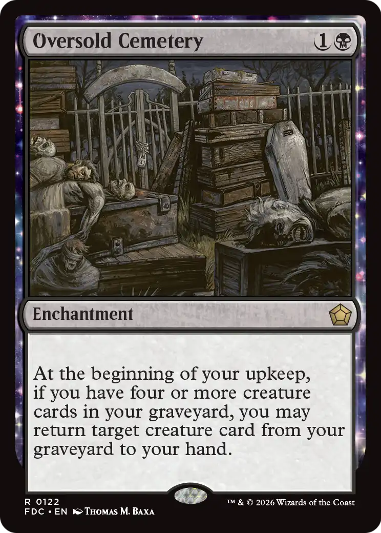 Oversold Cemetery [Foundations Commander] | Gamers Paradise