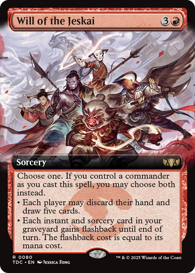 Will of the Jeskai (Extended Art) [Tarkir: Dragonstorm Commander] | Gamers Paradise