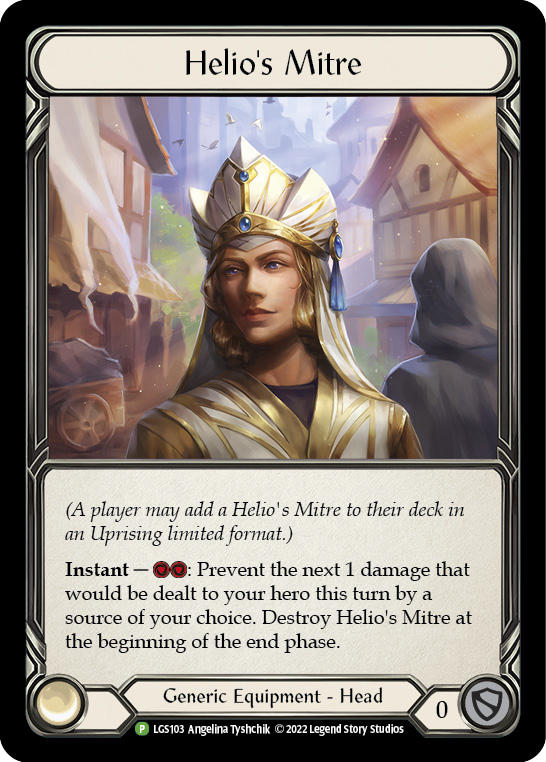 Helio's Mitre [LGS103] (Promo)  Rainbow Foil | Gamers Paradise