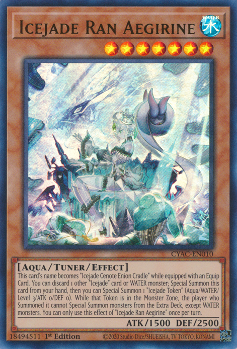 Icejade Ran Aegirine [CYAC-EN010] Ultra Rare | Gamers Paradise