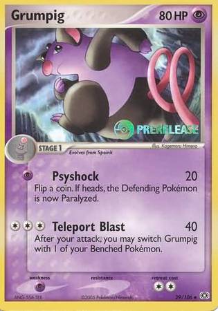 Grumpig (29/106) (Prerelease Promo) [Nintendo: Black Star Promos] | Gamers Paradise