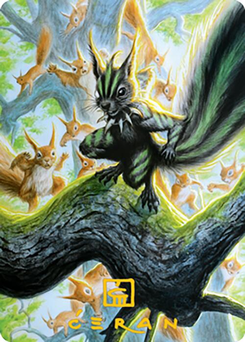 Chatterfang, Squirrel General Art Card (67) (Gold-Stamped Signature) [Modern Horizons 2 Art Series] | Gamers Paradise