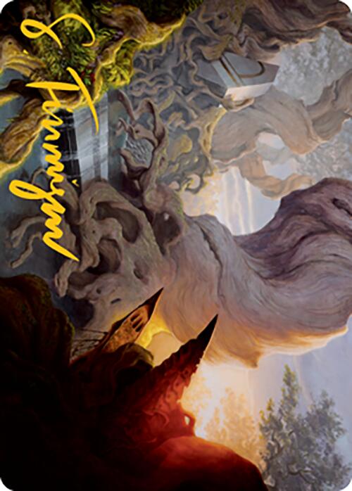 Yavimaya, Cradle of Growth Art Card (Gold-Stamped Signature) [Modern Horizons 2 Art Series] | Gamers Paradise
