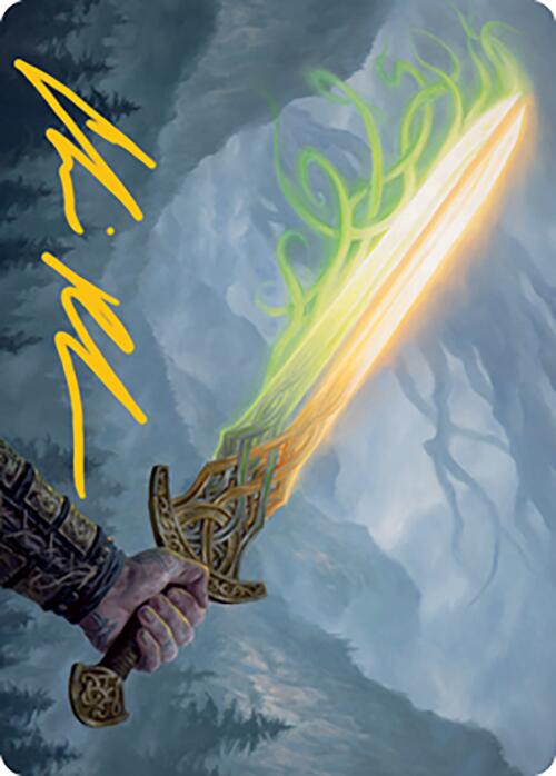 Sword of Hearth and Home Art Card (Gold-Stamped Signature) [Modern Horizons 2 Art Series] | Gamers Paradise