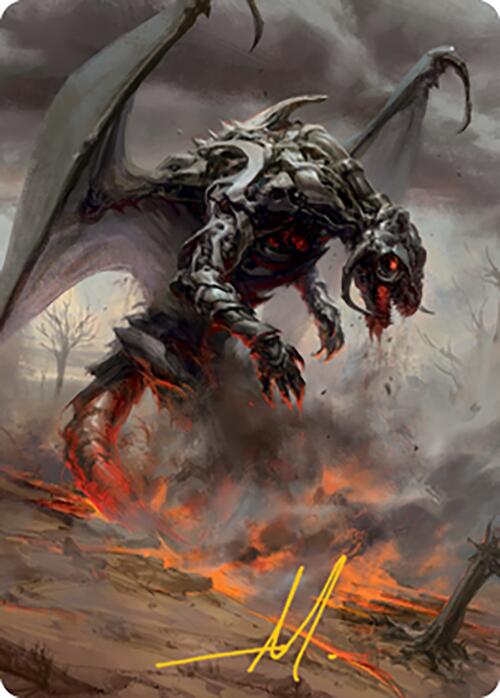 Scion of Draco Art Card (Gold-Stamped Signature) [Modern Horizons 2 Art Series] | Gamers Paradise