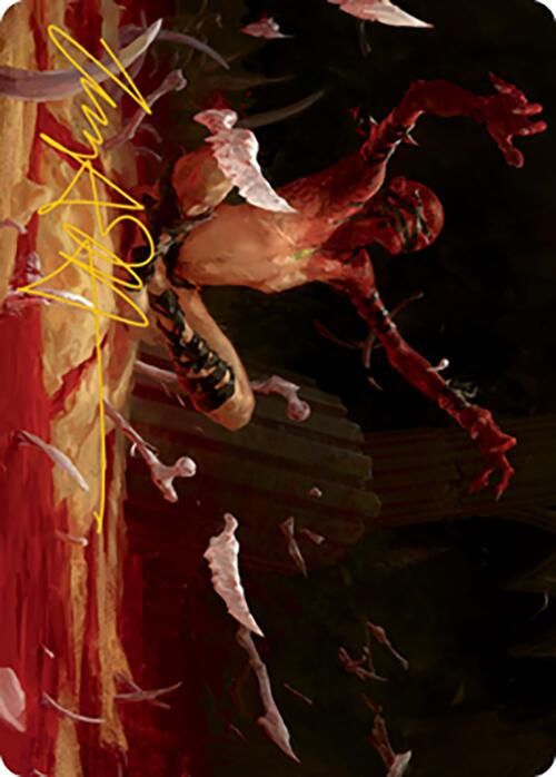 Bone Shards Art Card (Gold-Stamped Signature) [Modern Horizons 2 Art Series] | Gamers Paradise