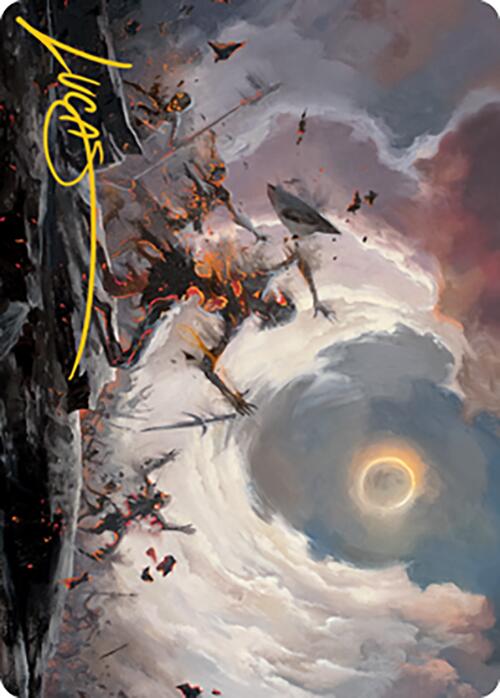 Damn Art Card (Gold-Stamped Signature) [Modern Horizons 2 Art Series] | Gamers Paradise