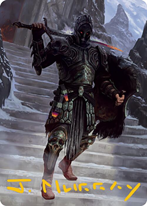 Dakkon, Shadow Slayer Art Card (49) (Gold-Stamped Signature) [Modern Horizons 2 Art Series] | Gamers Paradise
