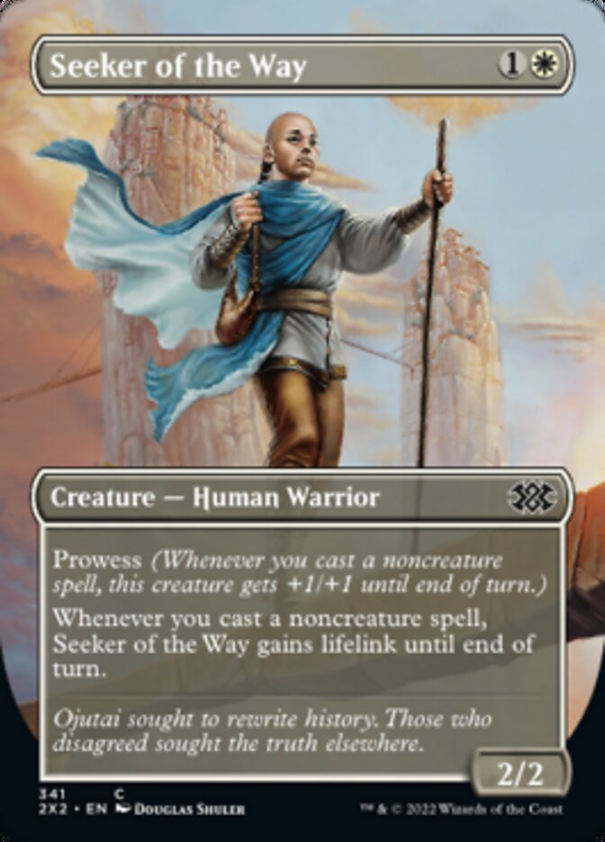 Seeker of the Way (Borderless Alternate Art) [Double Masters 2022] | Gamers Paradise