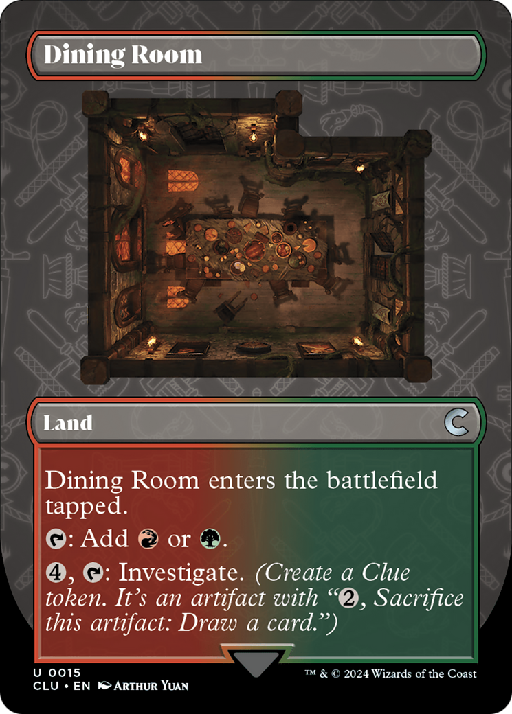 Dining Room (Borderless) [Ravnica: Clue Edition] | Gamers Paradise