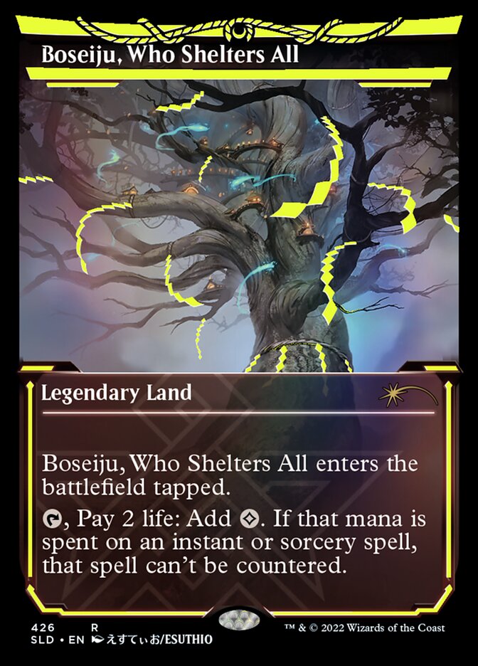 Boseiju, Who Shelters All (Neon Ink Yellow) [Secret Lair Drop Series] | Gamers Paradise