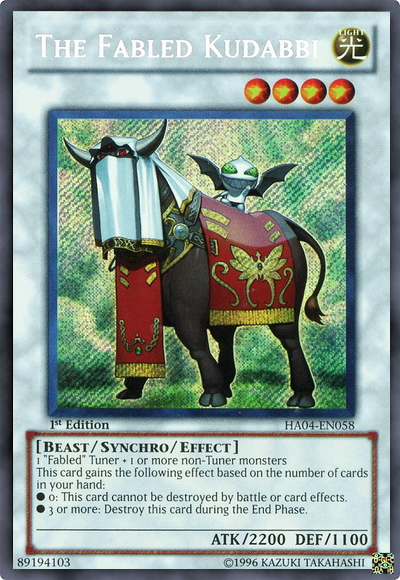 The Fabled Kudabbi [HA04-EN058] Secret Rare | Gamers Paradise