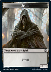 Zombie // Spirit Double-Sided Token [Commander 2021 Tokens] | Gamers Paradise
